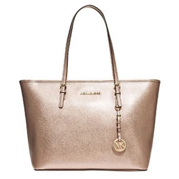 Michael Kors Handbags - Michael Kors Gold Leather Tote